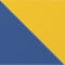 BLAU/ WEISS/ DUNKELGELB