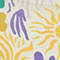 CREAM/ DARK YELLOW/ PURPLE
