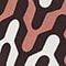 DARK BROWN/ ECRU/ SALMON