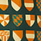 DUNKELGRÜN/ ORANGE/ HELLGELB