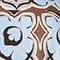 HELLBLAU/ SCHWARZ/ CREME