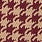DARK RED/ CAMEL