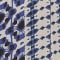 BLAU/ CREME/ SCHWARZ