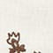CREAM/ DARK BROWN