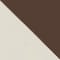CREAM/ DARK BROWN
