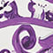 PURPLE/ DARK PURPLE/ ECRU