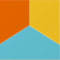 TURQUOISE/ ORANGE/ CREAM