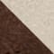 DARK BROWN/ ECRU