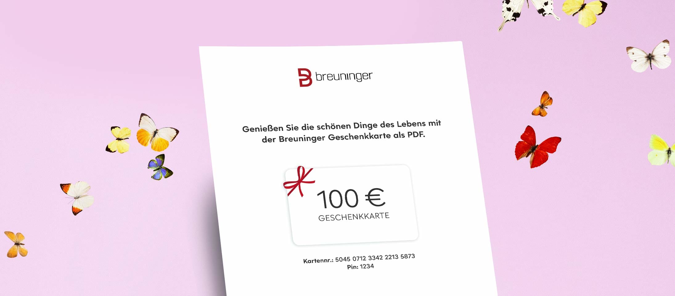 Breuninger Gutschein als Geschenk kaufen Breuninger